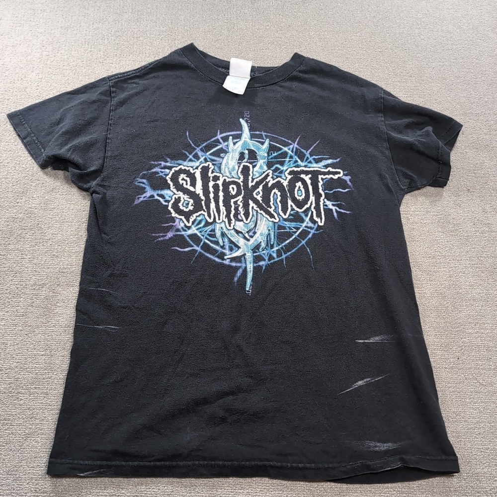 Slipknot Shirt Adult Small P Black Vtg Tennessee River Inverted Pentagram T